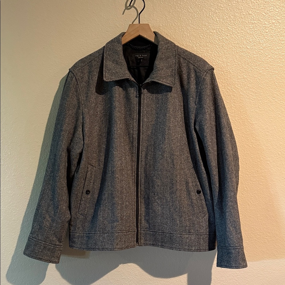 NWOT rag & bone Wool Blend  Men's Charcoal Jacket Sz XL